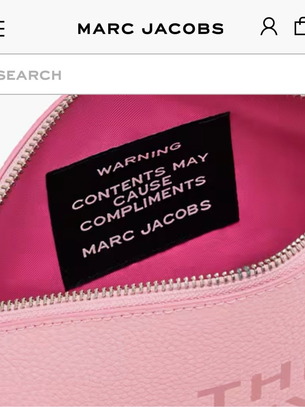 Marc Jacobs Pink Pebbled Leather "The Beauty Bag” - Picture 8 of 9